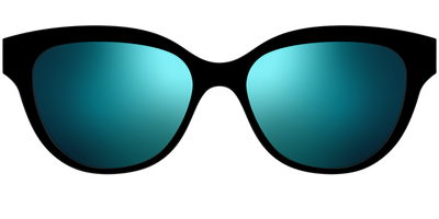 The Polarized Blue Reflective Sun Top - Front Top Thumbnail - Pair Eyewear