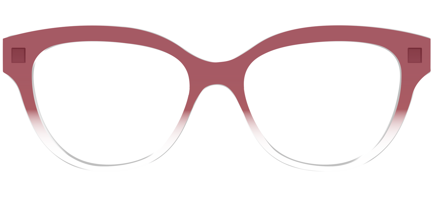 The Burgundy Gradient Crystal - Front Top Image - Pair Eyewear