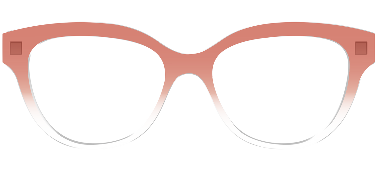 The Burnt Orange Gradient Crystal - Front Top Image - Pair Eyewear