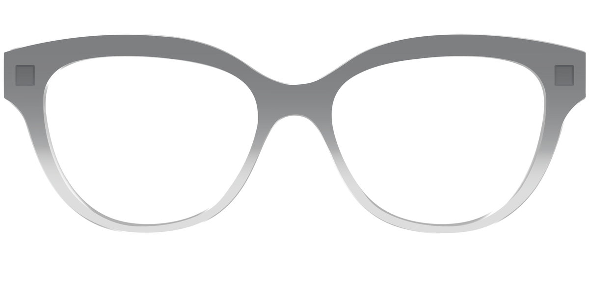 The Charcoal to Light Gray Gradient Crystal - Front Top Image - Pair Eyewear