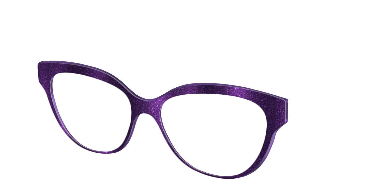 The Deep Purple Shimmer - Angle Top Image - Pair Eyewear