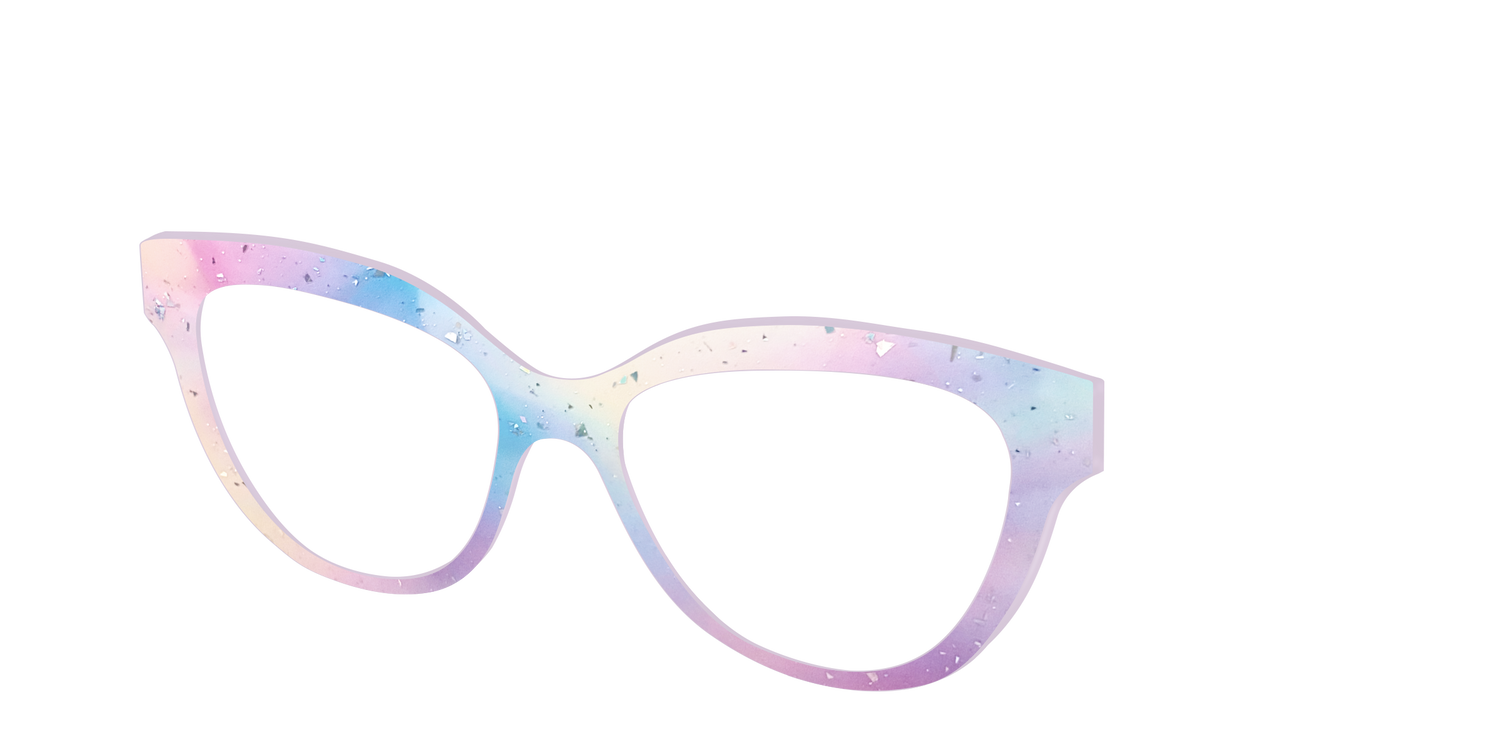 The Dreamy Pastel with Holographic Glitter - Angle Top Image - Pair Eyewear