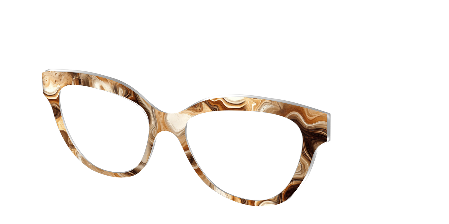 The Espresso Marble - Angle Top Image - Pair Eyewear