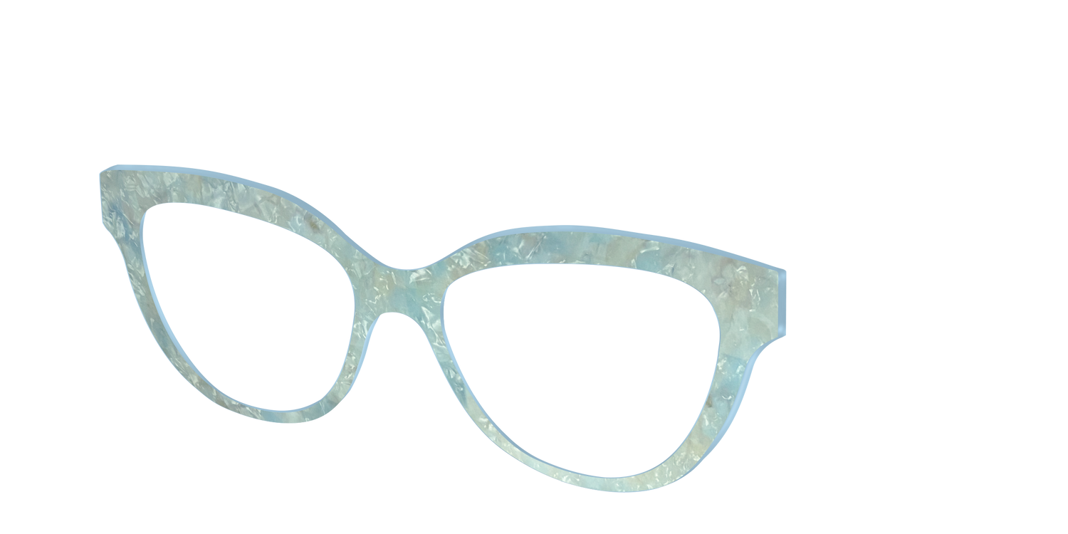 The Ethereal Pearl - Angle Top Image - Pair Eyewear
