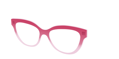 The Flamingo to Blush Gradient Crystal - Angle Top Thumbnail - Pair Eyewear