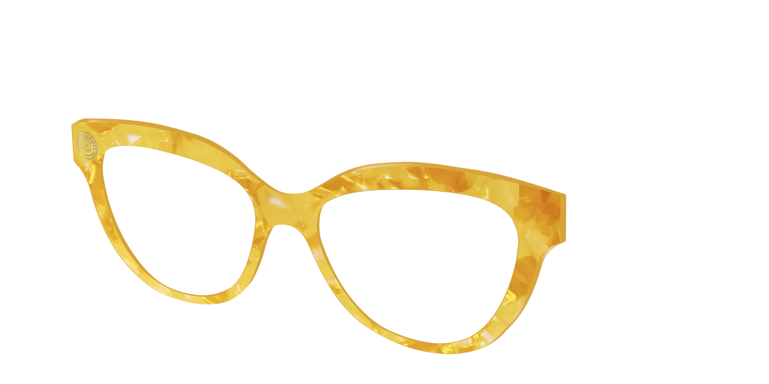 The Hufflepuff™ Pearl Tortoise - Angle Top Image - Pair Eyewear