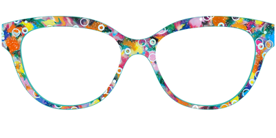 The Imaginative Tortoise with Bubble Glitter - Front Top Thumbnail - Pair Eyewear