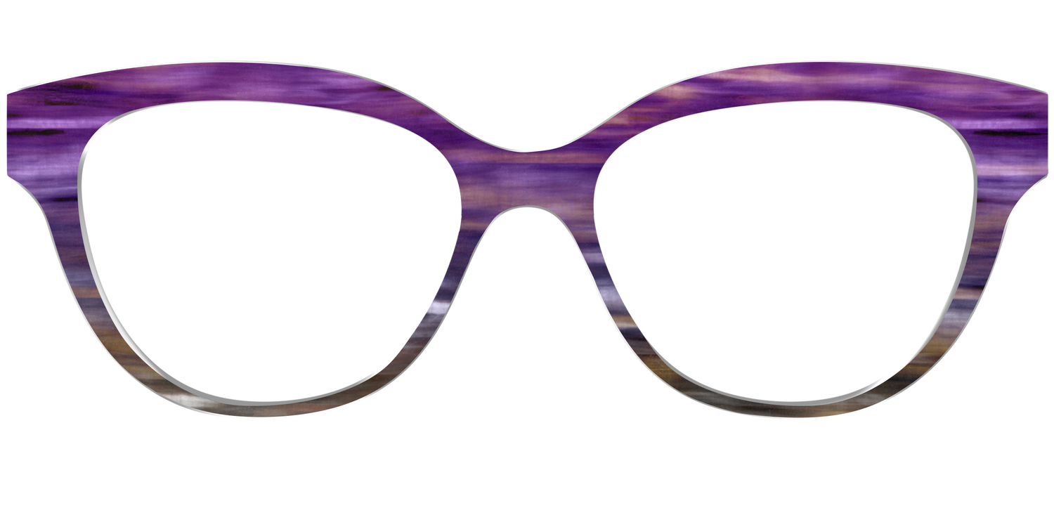 The Lilac Gradient Horn - Front Top Image - Pair Eyewear