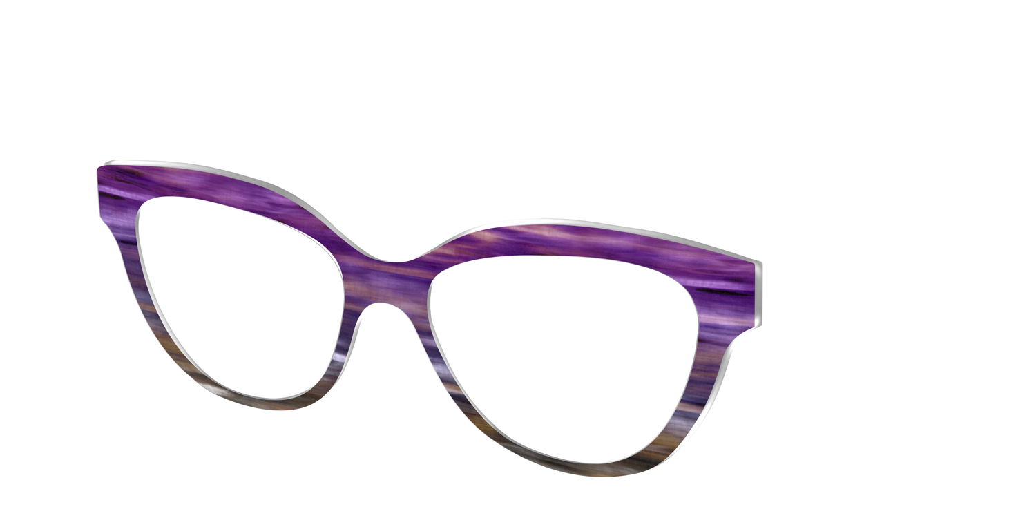 The Lilac Gradient Horn - Angle Top Image - Pair Eyewear