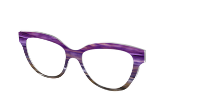 The Lilac Gradient Horn - Angle Top Thumbnail - Pair Eyewear