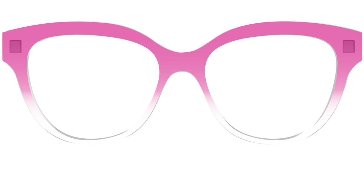 The Magenta Gradient Crystal - Front Top Image - Pair Eyewear