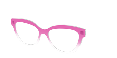 The Magenta Gradient Crystal - Angle Top Thumbnail - Pair Eyewear