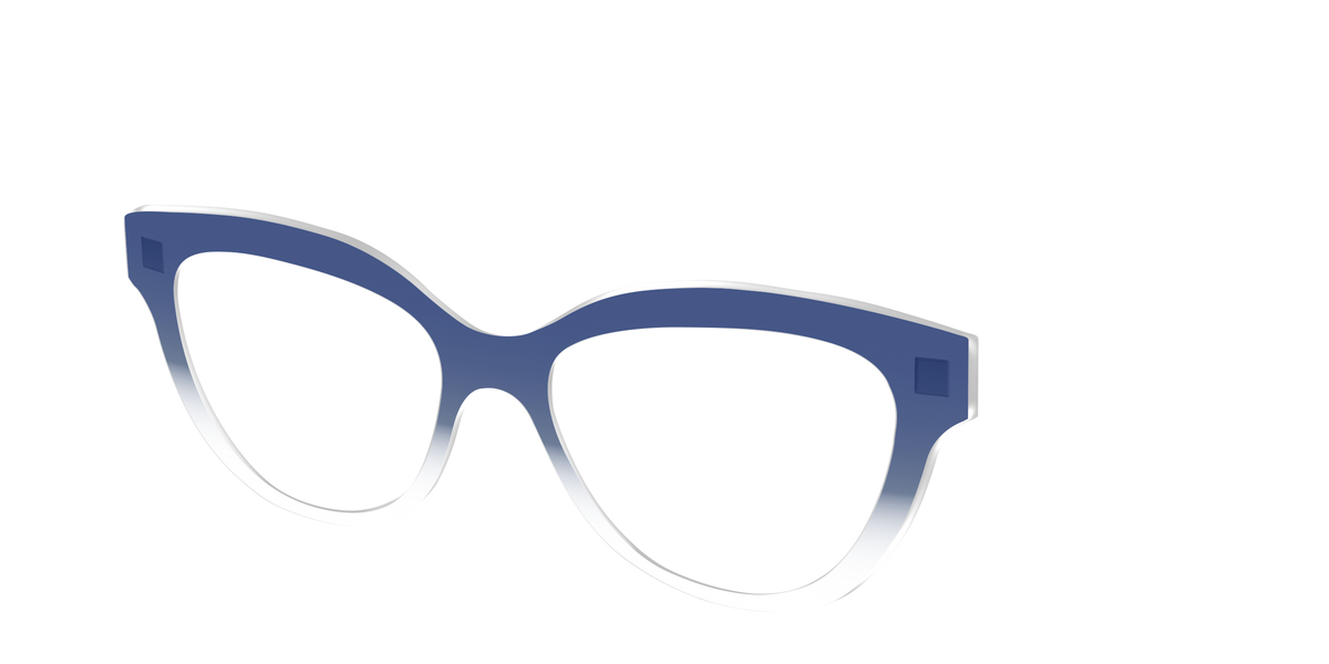 The Navy Gradient Crystal - Angle Top Image - Pair Eyewear