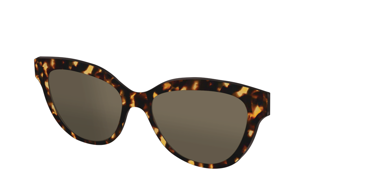 The Non-Polarized Tortoise Sun Top - Angle Top Image - Pair Eyewear