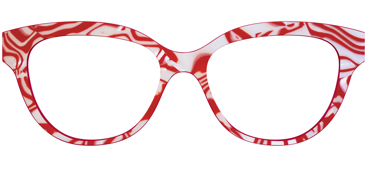 The Peppermint Swirl - Front Top Image - Pair Eyewear
