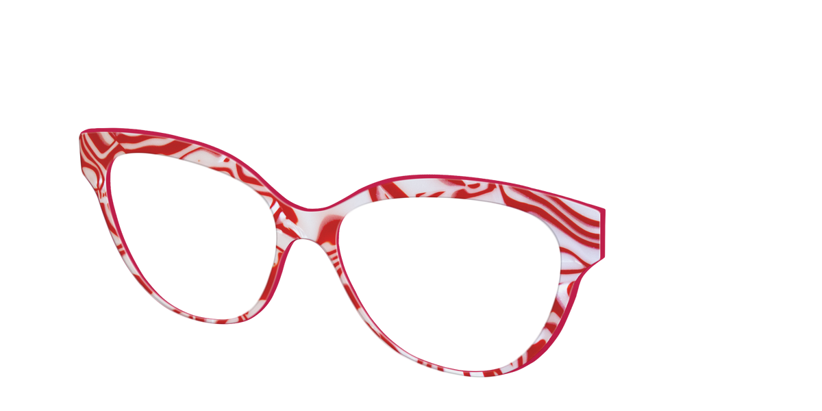 The Peppermint Swirl - Angle Top Image - Pair Eyewear