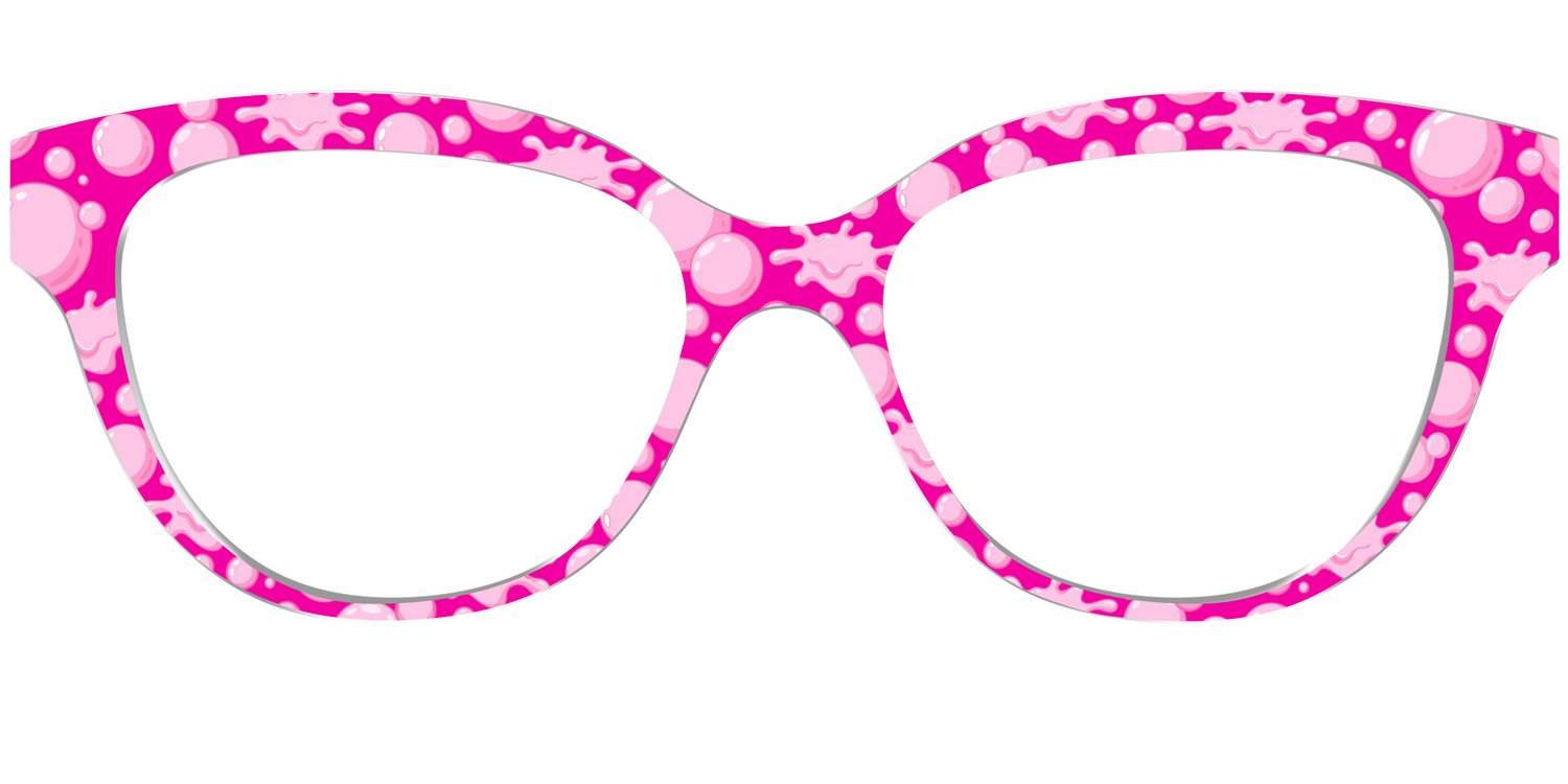 The Pink Pop Bubbles - Front Top Image - Pair Eyewear