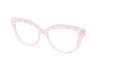 The Pink Shimmer Petals with Silver Foil - Angle Top Thumbnail - Pair Eyewear