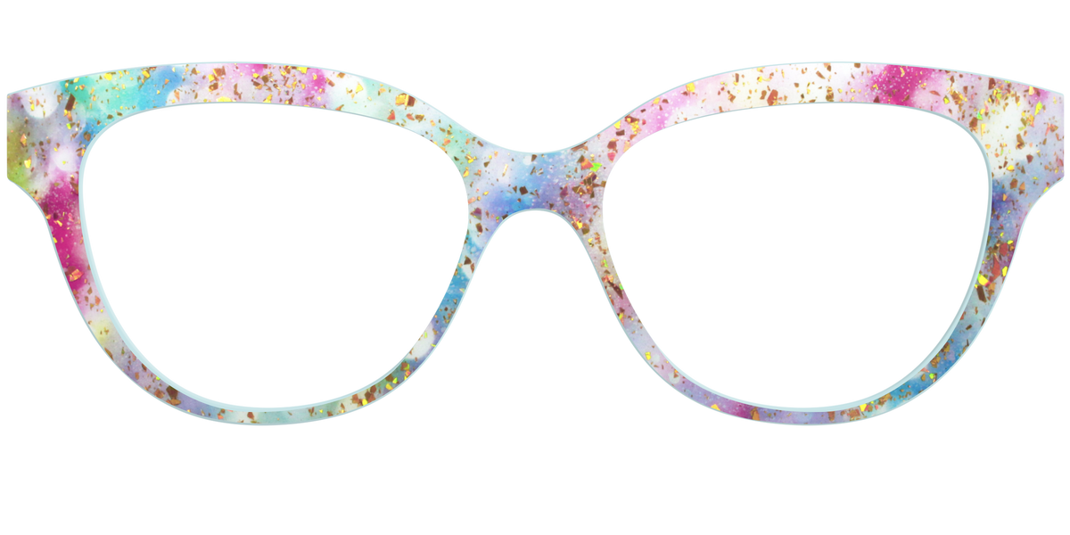 The Pixie Bokeh with Gold Flakes - Front Top Image - Pair Eyewear