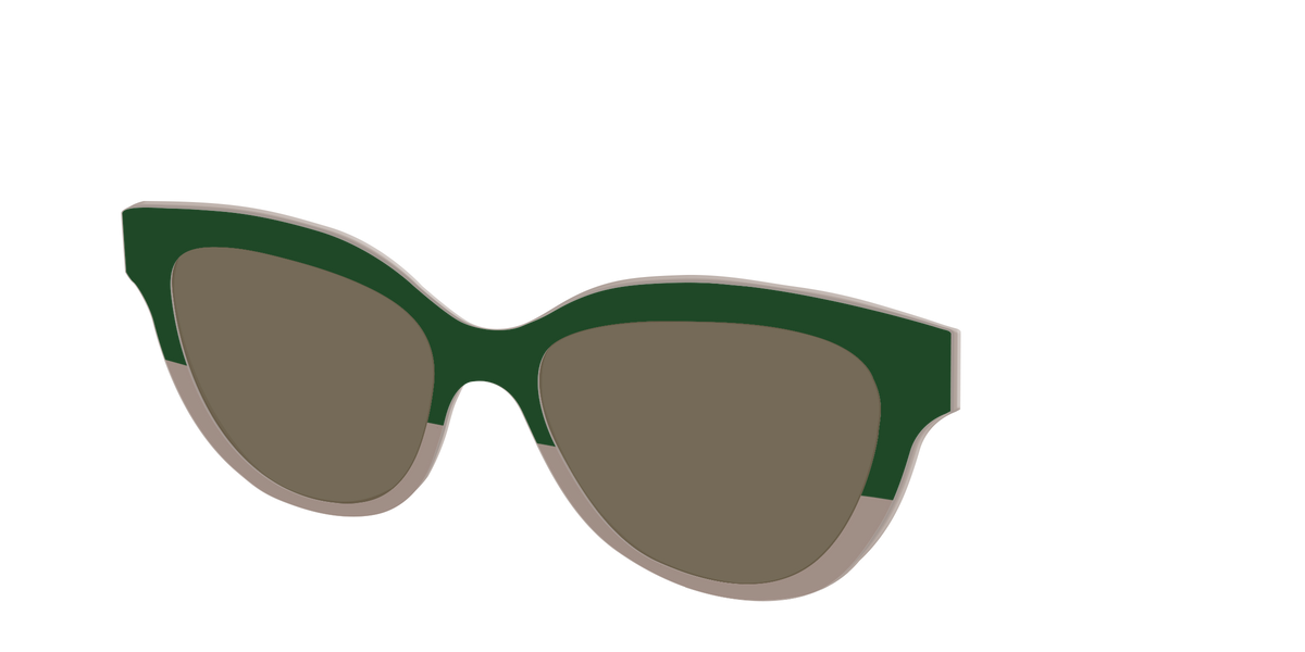 The Polarized Cedar & Sap Crystal Split Sun Top - Angle Top Image - Pair Eyewear