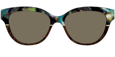The Polarized Mirage Split with Gold Foil Sun Top - Front Top Thumbnail - Pair Eyewear