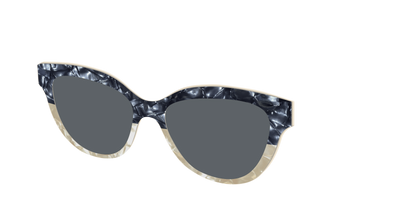 The Polarized Navy to Taupe Pearl Split Sun Top - Angle Top Thumbnail - Pair Eyewear