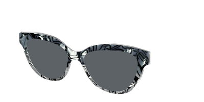 The Polarized Zebra Pearl Split Sun Top - Angle Top Thumbnail - Pair Eyewear