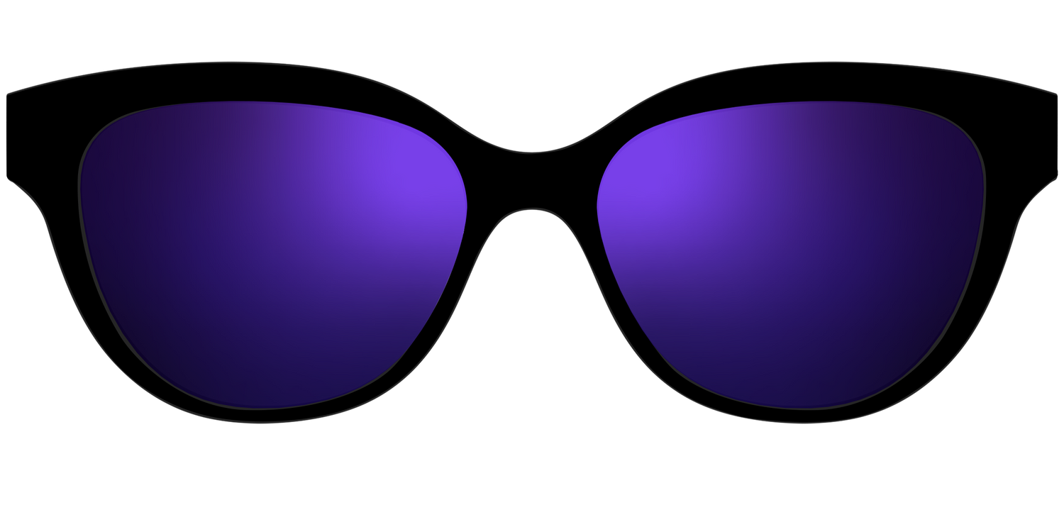 The Polarized Purple Reflective Sun Top - Front Top Image - Pair Eyewear