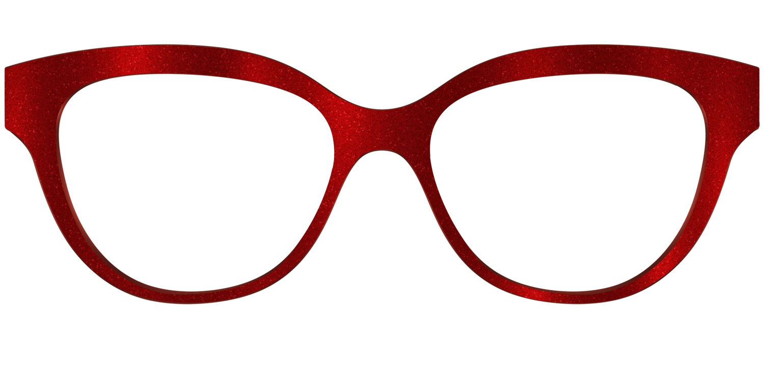 The Red Shimmer - Front Top Image - Pair Eyewear