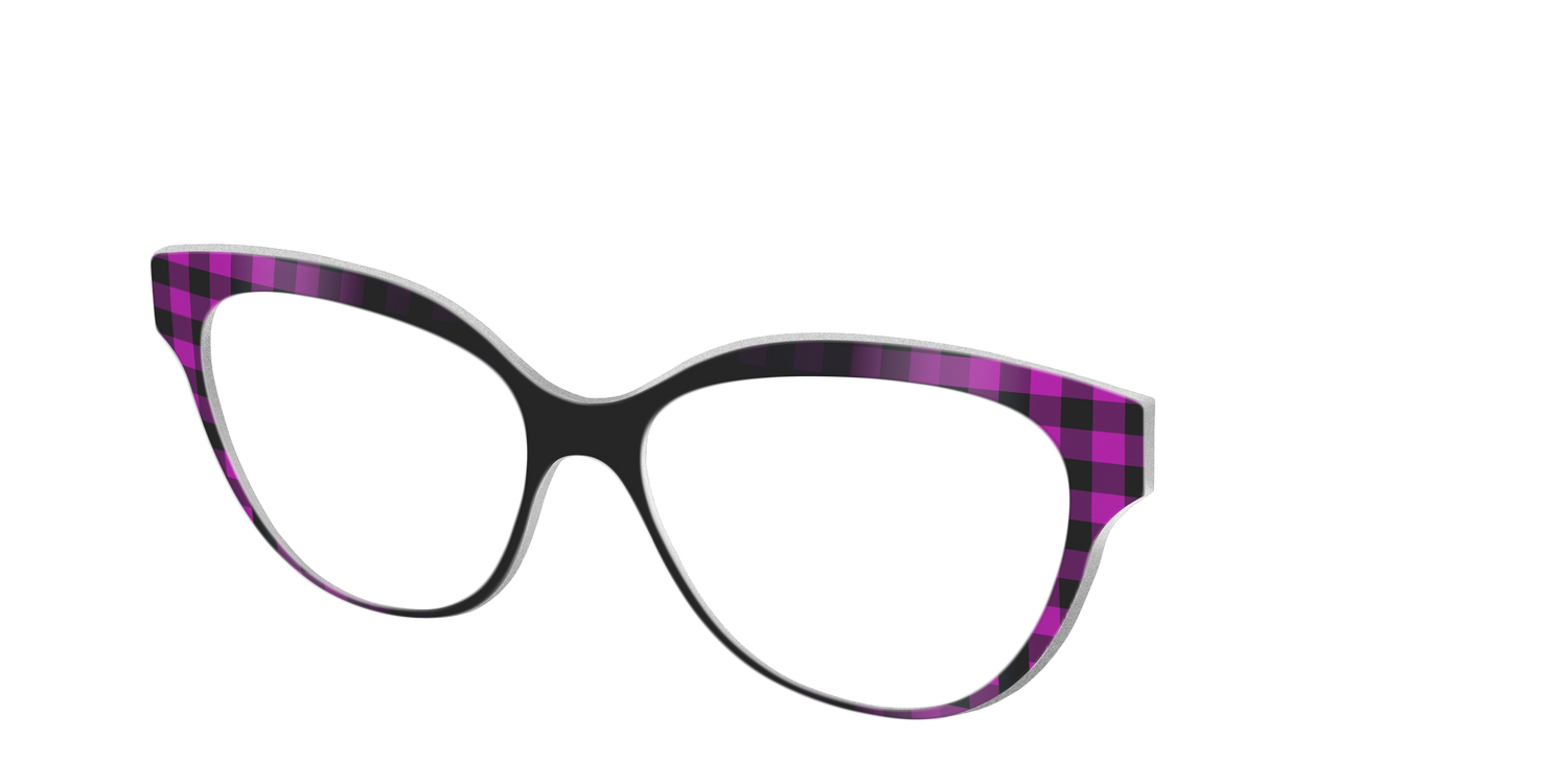 The Reimagined Plaid - Angle Top Image - Pair Eyewear