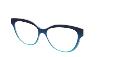 The Royal Blue to Seafoam Gradient - Angle Top Thumbnail - Pair Eyewear