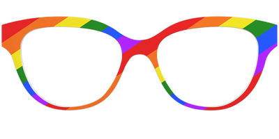 The Traditional Pride Flag - Front Top Thumbnail - Pair Eyewear
