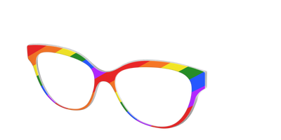 The Traditional Pride Flag - Angle Top Thumbnail - Pair Eyewear