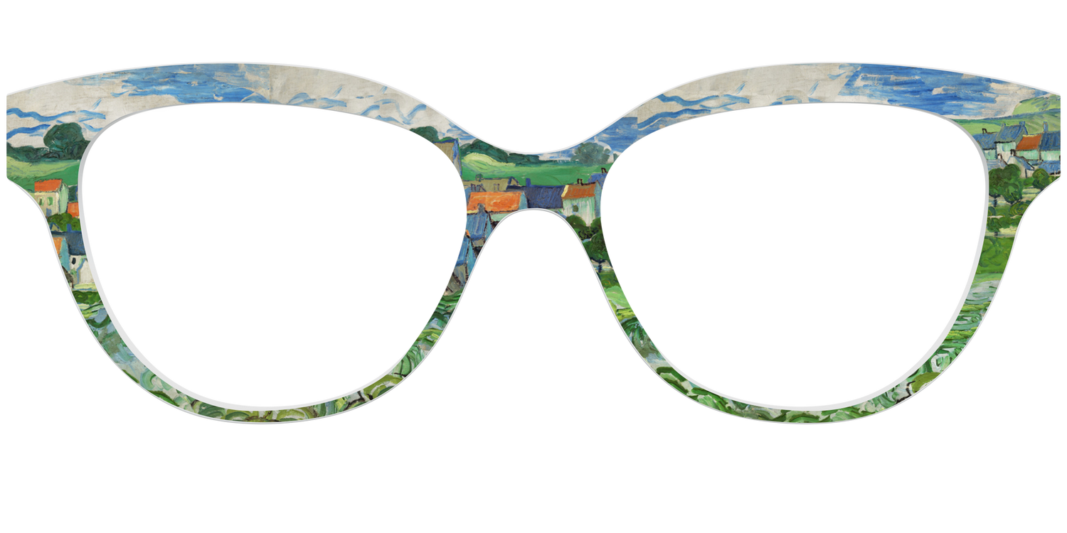 The View of Auvers-Sur-Oise - Front Top Image - Pair Eyewear