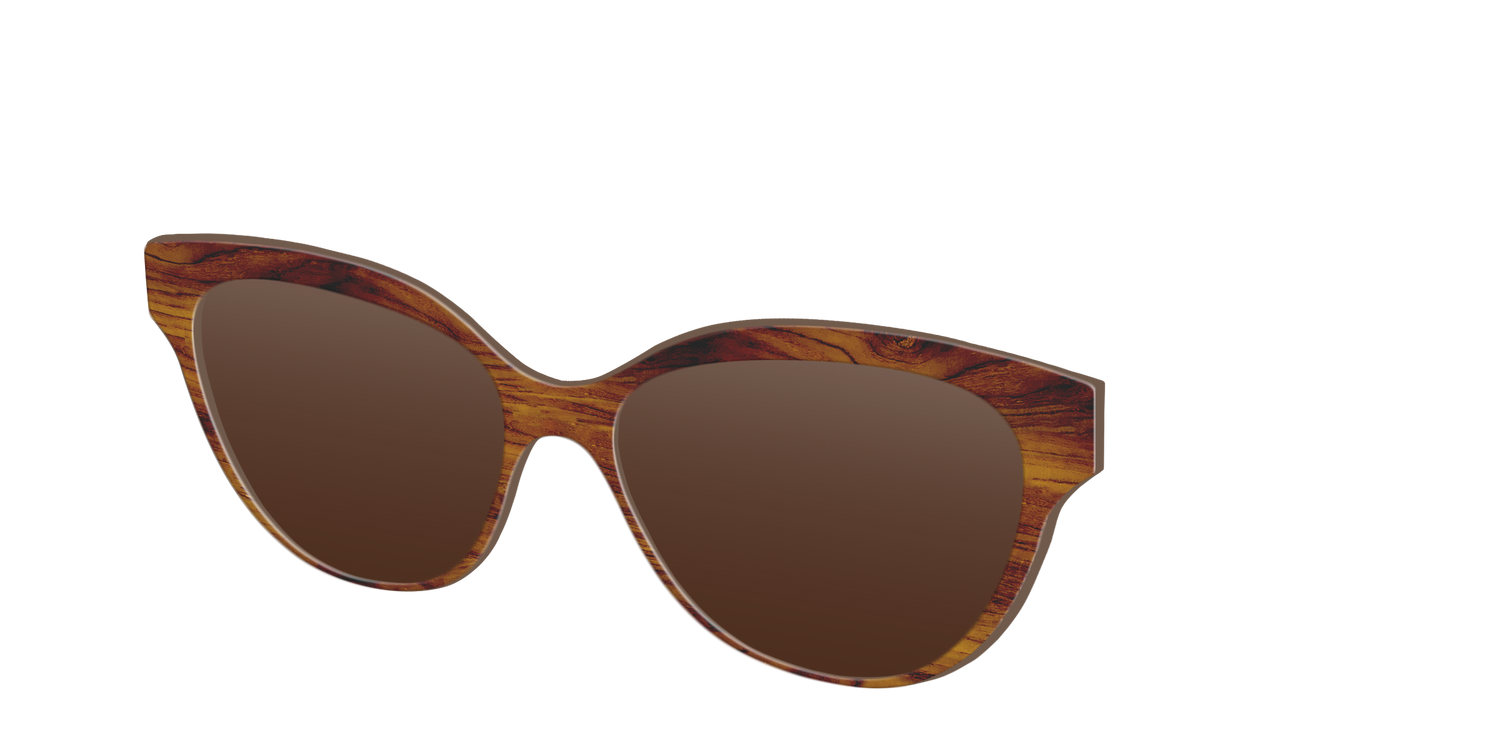 The Polarized Woodgrain Sun Top - Angle Top Image - Pair Eyewear