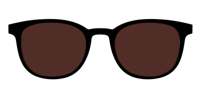 The Black with Brown Golf lens - Front Top Thumbnail - Pair Eyewear