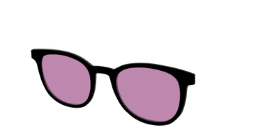 The Black with Pink Racquet Sport lens - Angle Top Thumbnail - Pair Eyewear