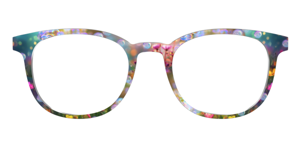 The Reese - Teal Pearlized Gradient Acetate Silver Metal