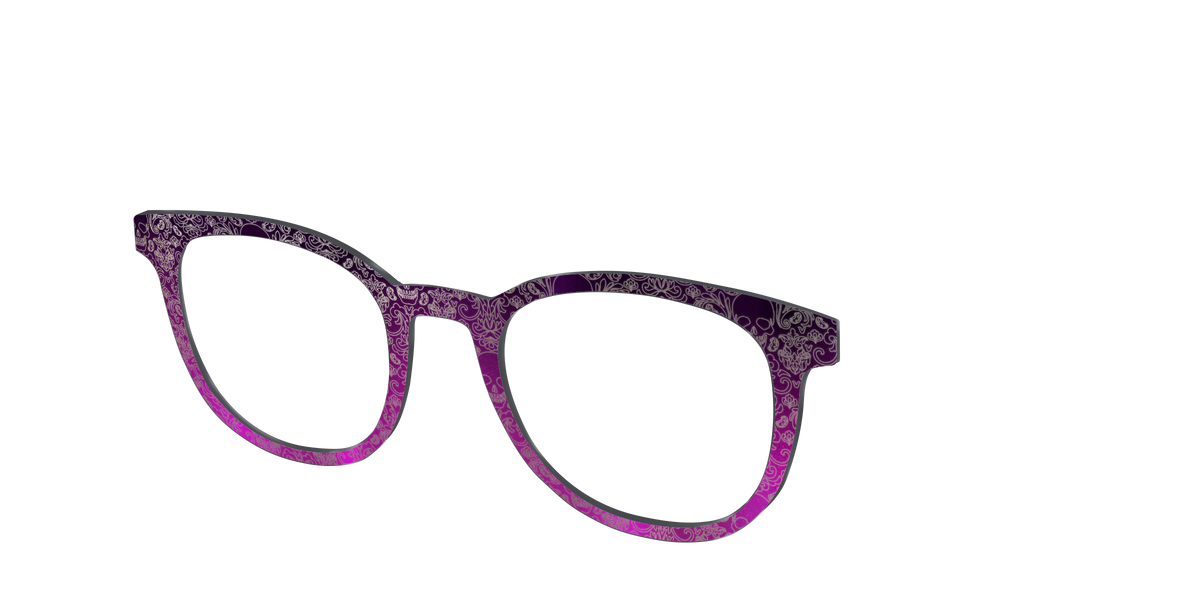 The Dark Romance Foil Damask - Angle Top Image - Pair Eyewear