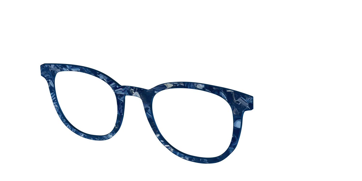 The Deep Slate Pearl Marble - Angle Top Image - Pair Eyewear
