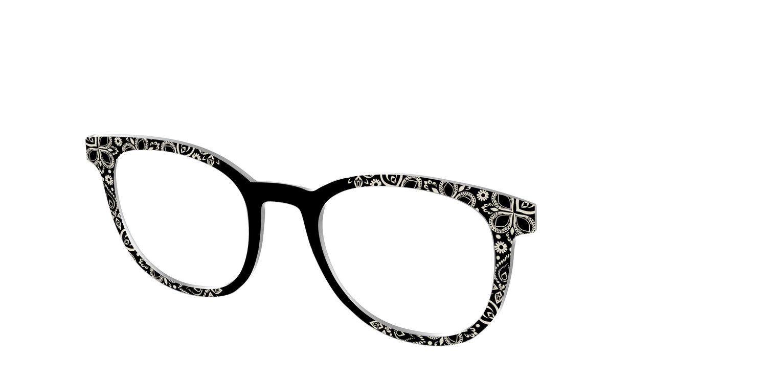 The Ecru Embroidery - Angle Top Image - Pair Eyewear