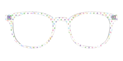 The Egg Polka Dot with Gold Foil Crystal - Front Top Thumbnail - Pair Eyewear