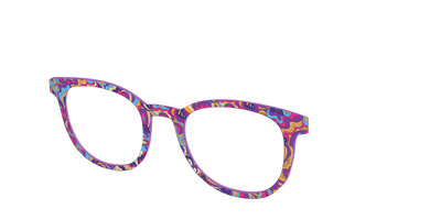 The Flower Power Paisley with Gold Foil - Angle Top Thumbnail - Pair Eyewear