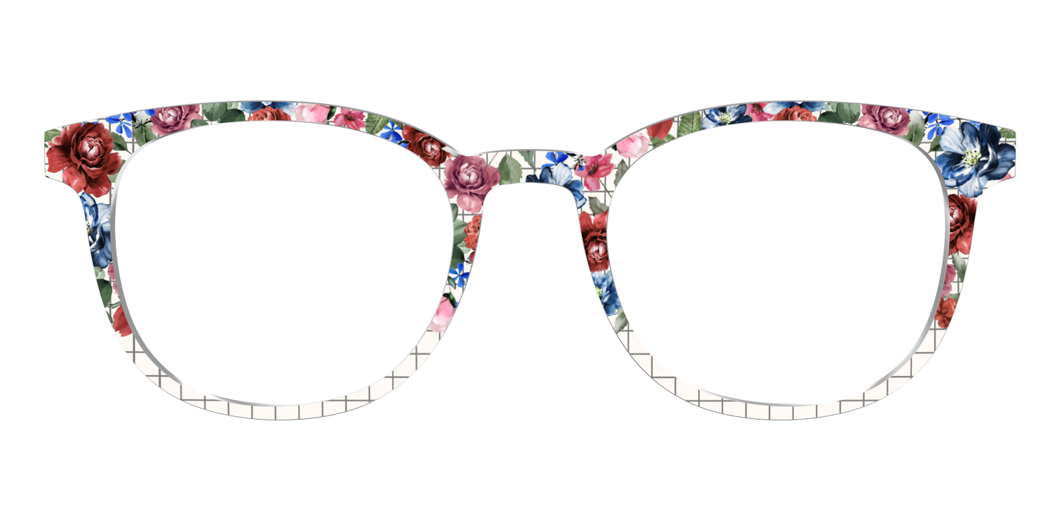 The Graph Paper Floral - Front Top Image - Pair Eyewear