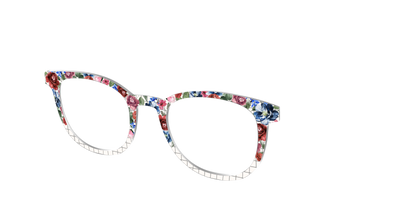 The Graph Paper Floral - Angle Top Thumbnail - Pair Eyewear