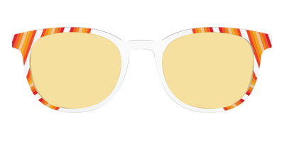 The Groovy Stripes with Citrine Yellow Lens - Front Top Thumbnail - Pair Eyewear