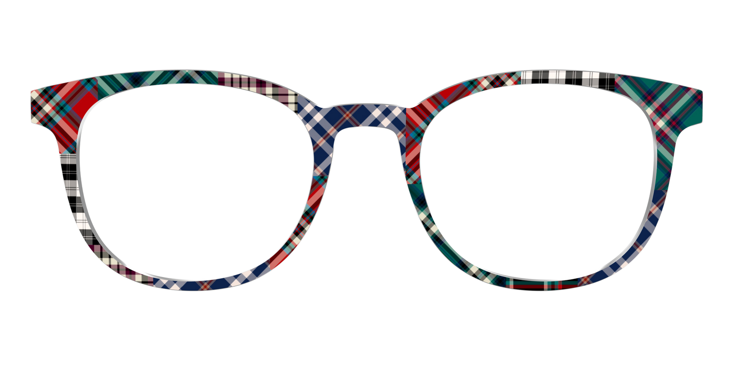 The Grunge Plaid Print Mix - Front Top Image - Pair Eyewear