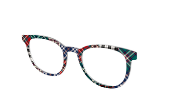 The Grunge Plaid Print Mix - Angle Top Thumbnail - Pair Eyewear