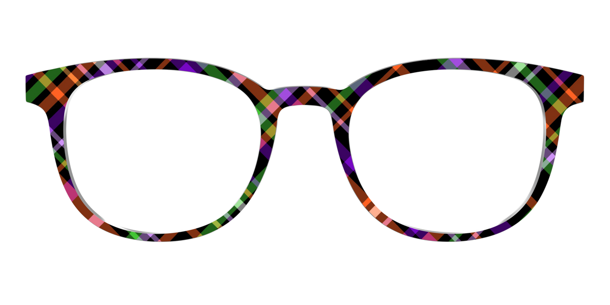 The Hexed Plaid - Front Top Image - Pair Eyewear