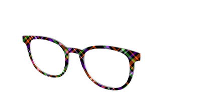 The Hexed Plaid - Angle Top Thumbnail - Pair Eyewear
